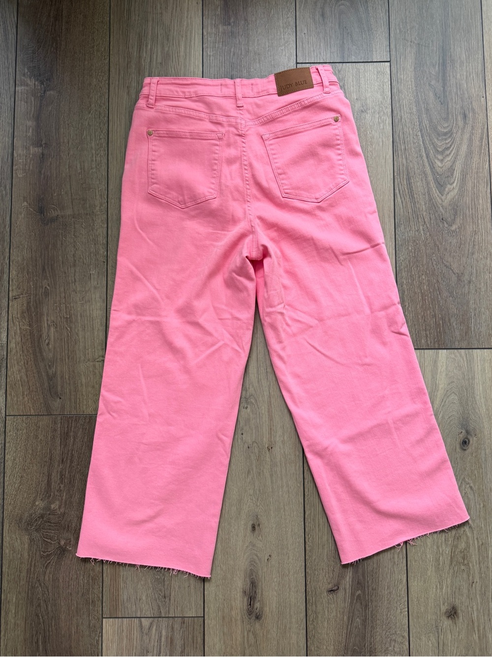 Judy Blue Pink Wide-Leg Jeans